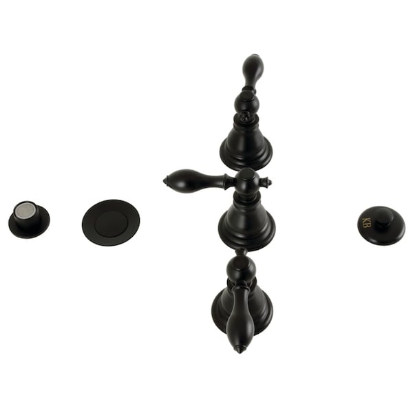 ThreeHandle Bidet Faucet, Matte Black